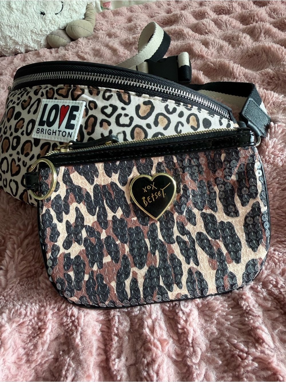 Brighton & BETSEY ANIMAL print bag & Betsey Johnson pouch TWO FER NWOT - Picture 10 of 11